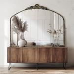 Vintage Baroque 40"x30" Ornate Mantel Mirror