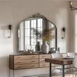 Vintage Baroque 40"x30" Ornate Mantel Mirror