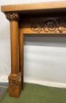 Ornate 1880s Victorian Wooden Fireplace Mantel