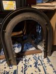 Victorian Arched Cast Iron Fireplace Mantel Surround