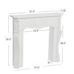 Victorian White Fireplace Mantel by Creative Co-Op