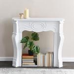 Victorian White Fireplace Mantel by Creative Co-Op