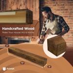 Avana Wall-Mounted Rustic Fireplace Mantel 72