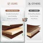 54-inch Rustic Solid Wood Fireplace Mantel