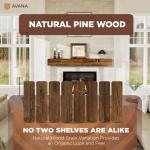 Avana Wall-Mounted Rustic Fireplace Mantel 72