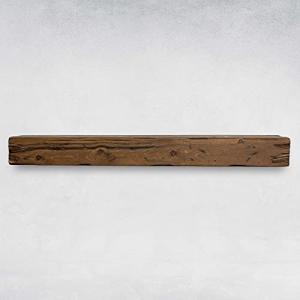 Rustic Real Wood Floating Fireplace Mantel 60”
