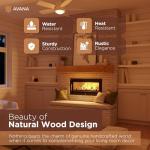 Rustic Floating Fireplace Mantel - 72 Inch Wood Shelf