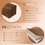 Avana Wall-Mounted Rustic Fireplace Mantel 72