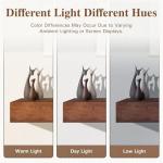 Eshoma 72-Inch Walnut Floating Fireplace Mantel