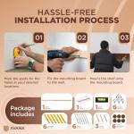 Avana Wall-Mounted Rustic Fireplace Mantel 72