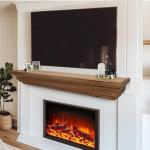 Rustic 60" Wooden Floating Fireplace Mantel Shelf