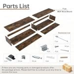 60-Inch Farmhouse Fireplace Mantel Shelf with Storage