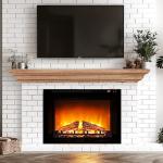 Rustic 60" Wooden Floating Fireplace Mantel Shelf