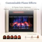 Belhaven Bookcase Mantel with Electric Fireplace Insert