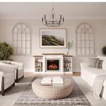 Belhaven Bookcase Mantel with Electric Fireplace Insert