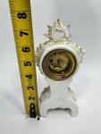Mini Antique Ansonia Floral Mantel Clock 7.5”