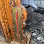 Antique Antonia Wood Mantel Clock