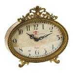 Antiqued Pewter Mantel Clock by Creative Co-Op