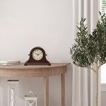 Vintage Farmhouse Napoleon Mantel Clock, Walnut Finish