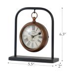 Vintage Style Silent Battery Operated Desk Clock