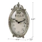Nikky Home Vintage Silent Metal Table Clock