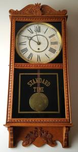 Antique Gilbert Observatory Wall Clock Timepiece