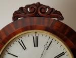 Antique English Fusee Drop Dial Wall Clock