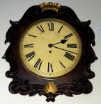 Antique English 8-Day Fusee Wall Clock