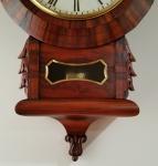 Antique English Fusee Drop Dial Wall Clock