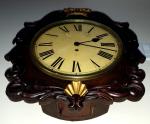 Antique English 8-Day Fusee Wall Clock