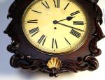 Antique English 8-Day Fusee Wall Clock