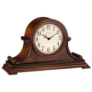 Bulova Asheville Brown Cherry Mantel Clock
