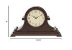 Bulova Asheville Brown Cherry Mantel Clock