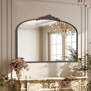 Large Bronze Vintage French Baroque Mirror 48"x33