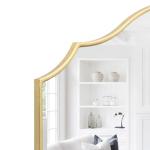 Gold Scalloped Mirror for Dresser or Mantel