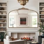 Large Vintage Gold French Baroque Mirror 48"x33