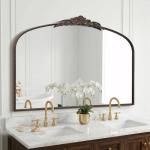 Large Bronze Vintage French Baroque Mirror 48"x33