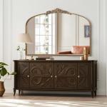 Large Vintage Gold French Baroque Mirror 48"x33