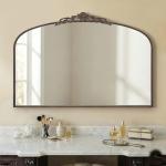 Large Bronze Vintage French Baroque Mirror 48"x33