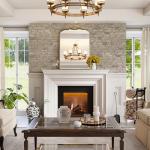 Vintage Baroque Arched Wall Mirror in Antique Gold