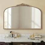 Large Vintage Gold French Baroque Mirror 48"x33