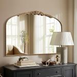 Elegant Baroque Gold Fireplace Mirror - 48"x33