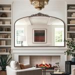 Large Bronze Vintage French Baroque Mirror 48"x33