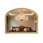 Antique Gold Beaded Arched Wall Mirror 36x28