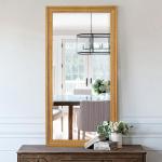 Large Antique Gold Mirror for Living Spaces