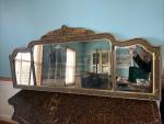 Victorian 54" Ornate Wood Frame Mirror