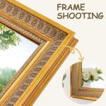 Large Antique Gold Mirror for Living Spaces