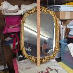 Vintage French Rococo Gold Wall Mantle Mirror