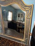Victorian 54" Ornate Wood Frame Mirror