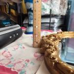 Vintage French Rococo Gold Wall Mantle Mirror